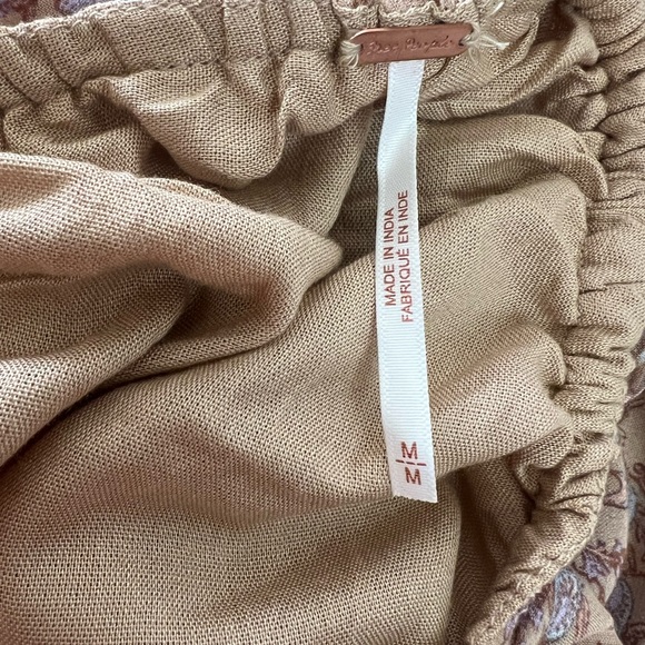 Free People Dusty Pink Floral Forever Time Maxi Dress babydoll empire waist Med - Picture 10 of 12